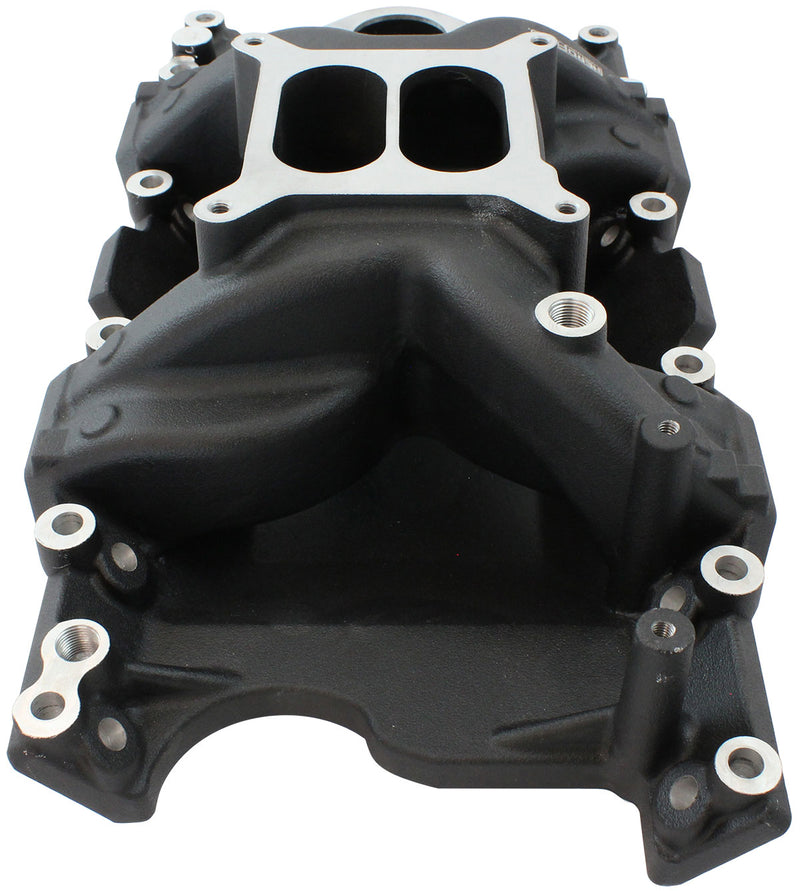 SB CHRYSLER AIR GAP INTAKE    MANIFOLD DUAL PLANE 318 360   BLACK Aeroflow - AF6010-3005