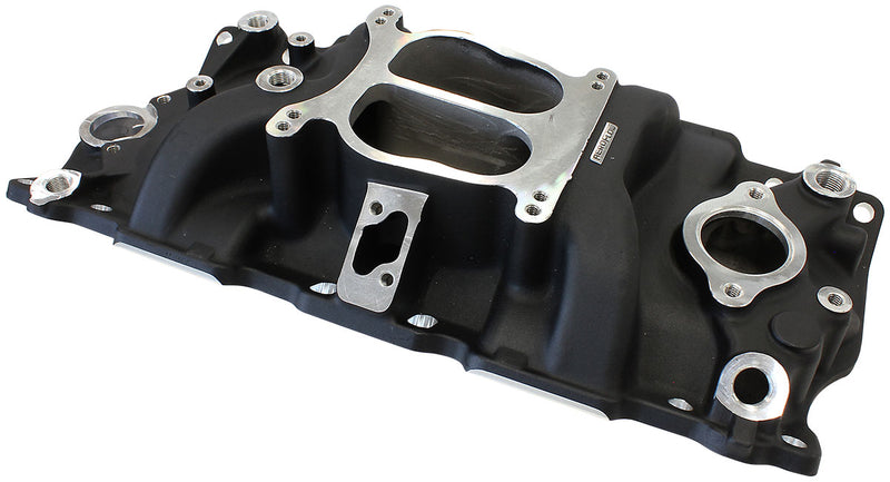 SBC CLASSIC INTAKE MANIFOLD   DUAL PLANE CHEV 350 BLACK