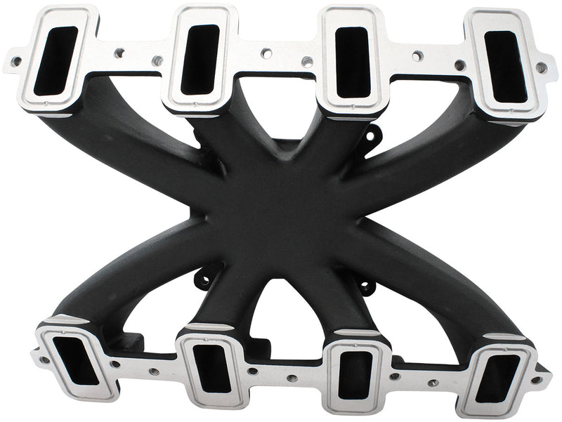 GM LS CARBY INTAKE MANIFOLD   CATHEDRAL PORT NON-EFI LS1 LS2BLACK Aeroflow - AF6240-5000
