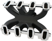 GM LS CARBY HI RISE INTAKE    MANIFOLD CATHEDRAL NON EFI LS1LS2 BLACK Aeroflow- 6240-5000
