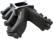 GM LS CARBY HI RISE INTAKE    MANIFOLD CATHEDRAL NON EFI LS1LS2 BLACK Aeroflow- 6240-5000