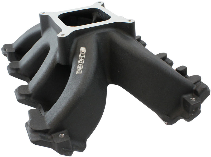 GM LS CARBY HI RISE INTAKE    MANIFOLD CATHEDRAL NON EFI LS1LS2 BLACK Aeroflow- 6240-5000