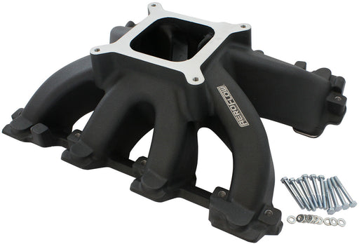 GM LS CARBY HI RISE INTAKE    MANIFOLD CATHEDRAL NON EFI LS1LS2 BLACK Aeroflow- 6240-5000