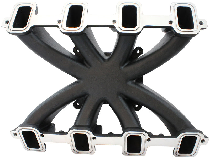 GM LS CARBY INTAKE MANIFOLD   RECTANGLE PORT NON-EFI LS3    BLACK Aeroflow - AF 6240-6000