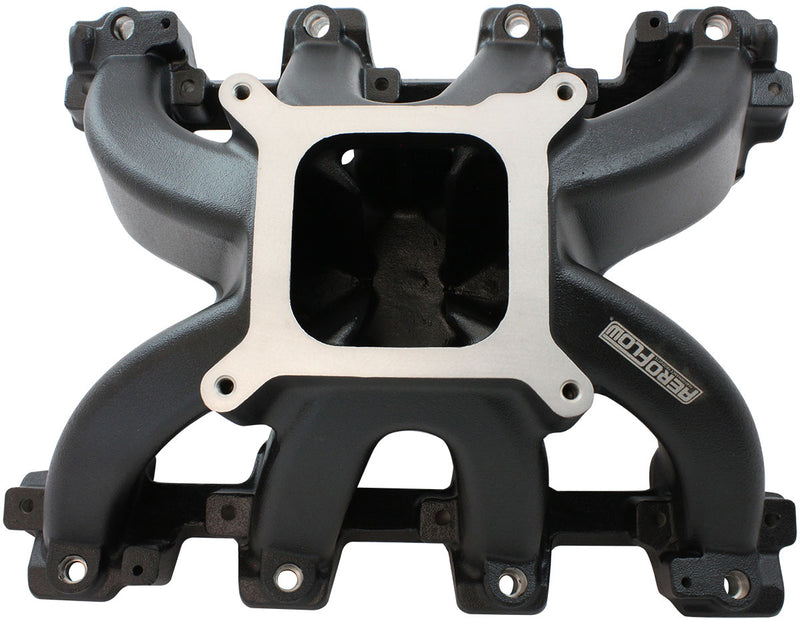 GM LS CARBY INTAKE MANIFOLD   CATHEDRAL HI RISE EFI LS1 LS2 BLACK Aeroflow - AF6250-5001