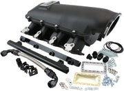 GM LS MODULAR INTAKE MANIFOLD RECTANGLE PORT LOW RISE EFI   BLACK Aeroflow - AF6263-6000