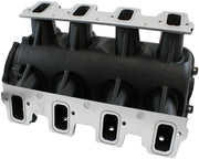 GM LS MODULAR INTAKE MANIFOLD RECTANGLE PORT LOW RISE EFI   BLACK Aeroflow - AF6263-6000