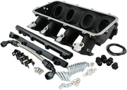 LOW RISE EFI GM LS BASE INTAKEMODULAR MANIFOLD CATHEDRAL    PORT BLACK AF 679-5001