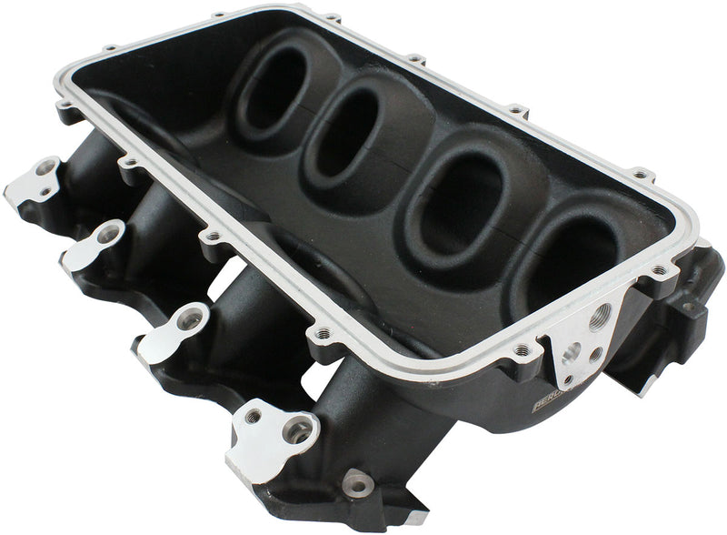 LOW RISE EFI GM LS BASE INTAKEMODULAR MANIFOLD CATHEDRAL    PORT BLACK AF 679-5001