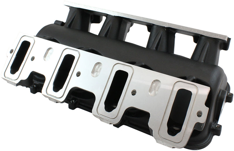LOW RISE EFI GM LS BASE INTAKEMODULAR MANIFOLD CATHEDRAL    PORT BLACK AF 679-5001