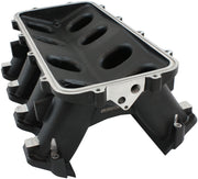 HI RISE NON EFI GM LS BASE    MODULAR INTAKE MANI RECTANGLE PORT BLACK AF 6279-6002