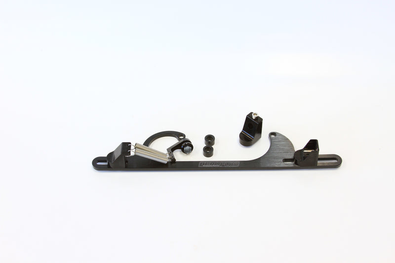 BILLET THROTTLE CABLE BRACKET BLACK SUITS 4150 STYLE
