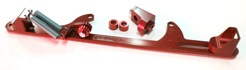 BILLET THROTTLE CABLE BRACKET RED SUITS 4500 STYLE