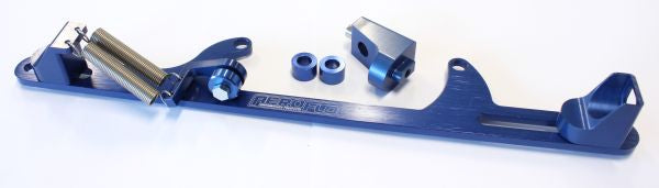 BILLET THROTTLE CABLE BRACKET BLUE SUITS 4500 STYLE