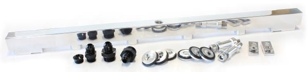 AEROFLOW BILLET RB25 FUEL RAIL SILVER