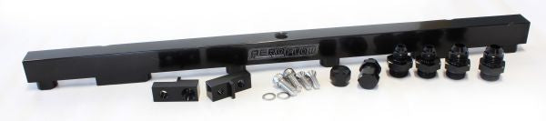 AEROFLOW BILLET RB26 FUEL RAIL BLACK