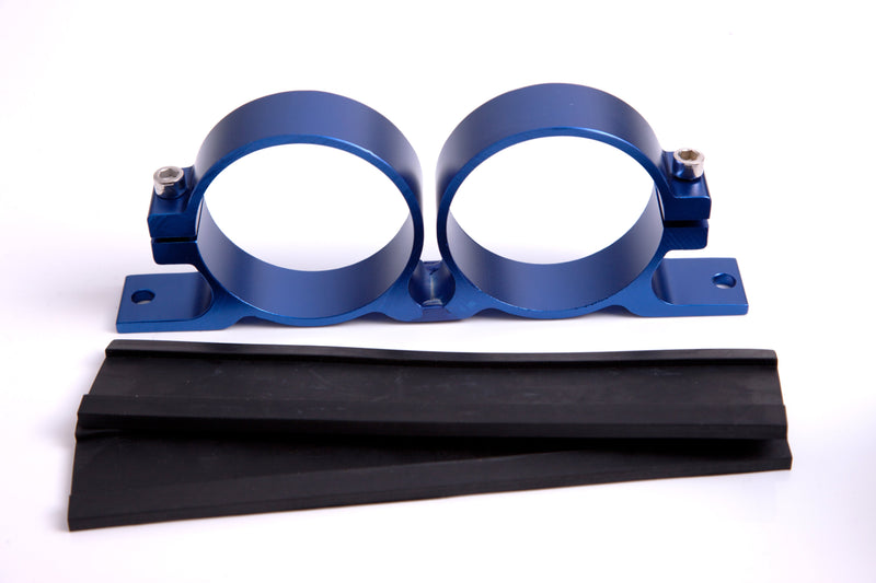BILLET FUEL PUMP BRACKET BOSCHBLUE DUAL SUITS ALL BOSCH