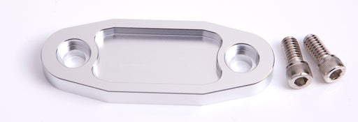 BILLET FUEL PUMP BLOCK OFF    SILVER SUIT 302 351C
