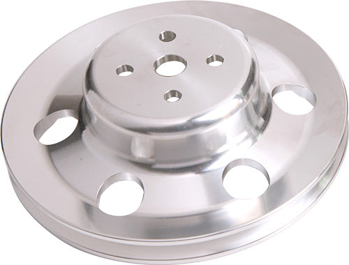 BILLET WATER PUMP V PULLEY    POLISHED SUIT 302 351C FORD