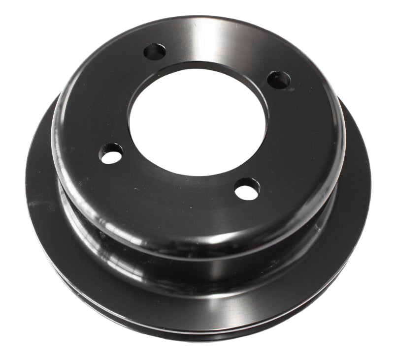 BILLET CRANK V PULLEY 4 BOLT  BLACK SUIT 302 351C FORD