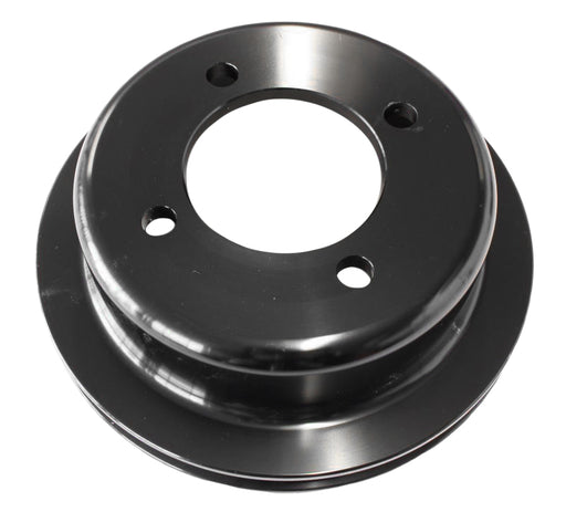 BILLET CRANK V PULLEY 4 BOLT  BLACK SUIT 302 351C FORD