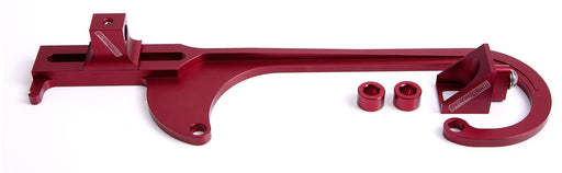 BILLET THROTTLE CABLE BRACKET RED SUITS 4150 STYLE CARBS