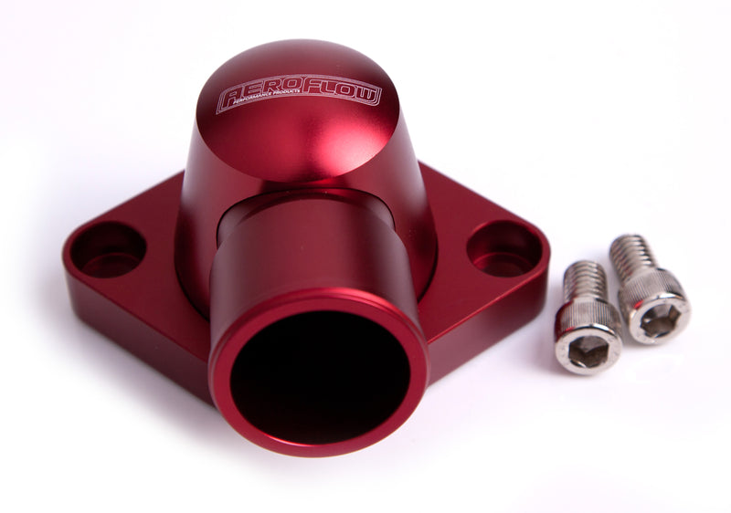 BILLET THERMOSTAT HOUSING     RED SWIVEL SBC BBC