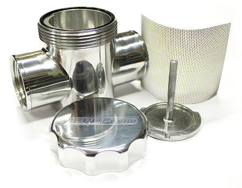 POLISHED RADIATOR FILTER      POLISHED FIT TO RADIATOR HOSE Hoses Aeroflow 64-2043P