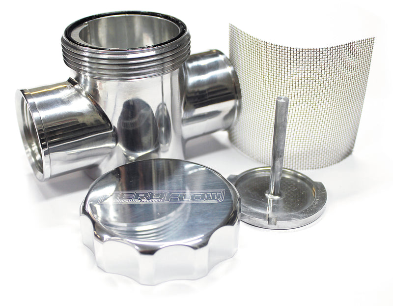 POLISHED RADIATOR FILTER      POLISHED FIT TO RADIATOR HOSE Hoses Aeroflow 64-2043P