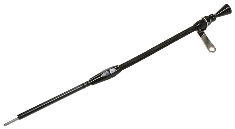 SB CHEV ENGINE DIPSTICK LATE  MODEL DRIVERS SIDE BLACK