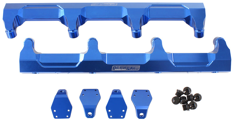 GM LSA SUPERCHARGED FUEL RAIL -8ORB INLETS / OUTLETS BILLET