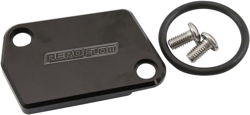 GM LS MAF SENSOR BLOCK OFF    PLATE DELETE COVER MASS AIR   FLOW Aeroflow - AF 64-2176BLK