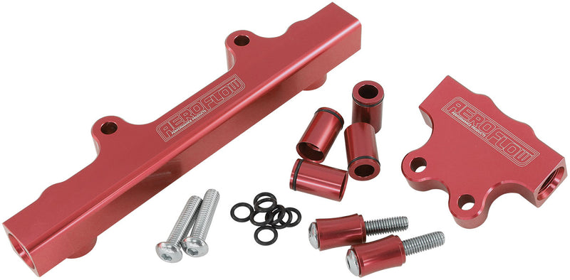 ROTARY FUEL RAIL KIT SERIES 4 & 5. MAZDA RX7 RED GEN 2
