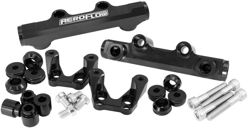 SUBARU EJ20 CONVERSION FUEL   RAIL TOP FEED BLACK 92-00 WRX