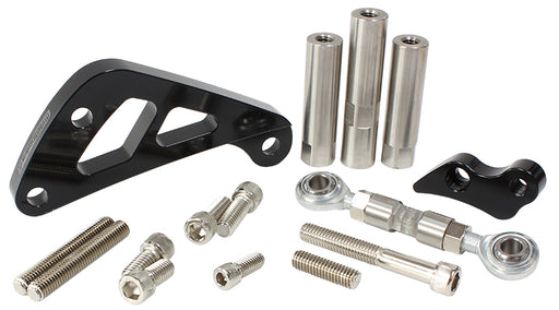 SBC SUIT MID MOUNT ALT BRACK  D/SIDE LONG PUMP - BLACK