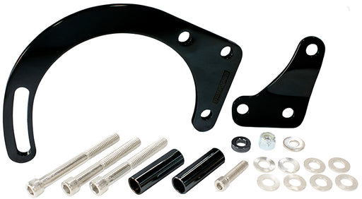 LOW MOUNT ALT BRACKET BLACK   S/B CHEV WITH SHORT WATER PUMP