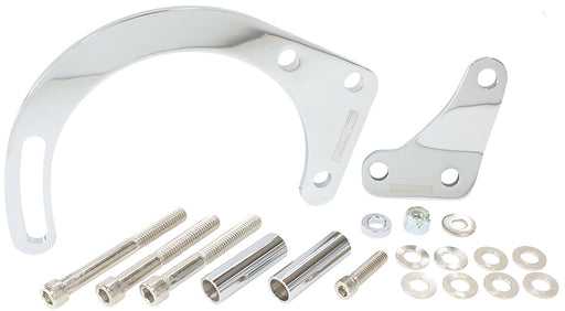 LOW MOUNT ALT BRACKET CHROME  S/B CHEV WITH SHORT WATER PUMP
