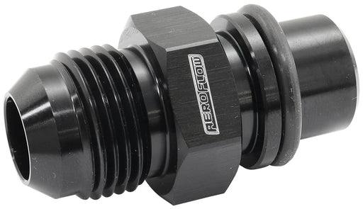 FORD BARRA THERMOSTAT -10AN   PRESS IN ADAPTER FITTING HEATETURBO Aeroflow - AF 64-4042BLK