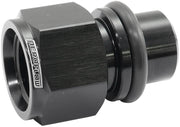 FORD BARRA THERMOSTAT -8ORB   PRESS IN ADAPTER FITTING HEATETURBO Aeroflow - AF 64-4042BLK