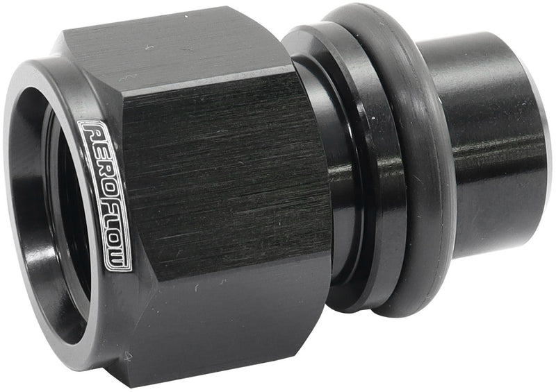 FORD BARRA THERMOSTAT -8ORB   PRESS IN ADAPTER FITTING HEATETURBO Aeroflow - AF 64-4042BLK