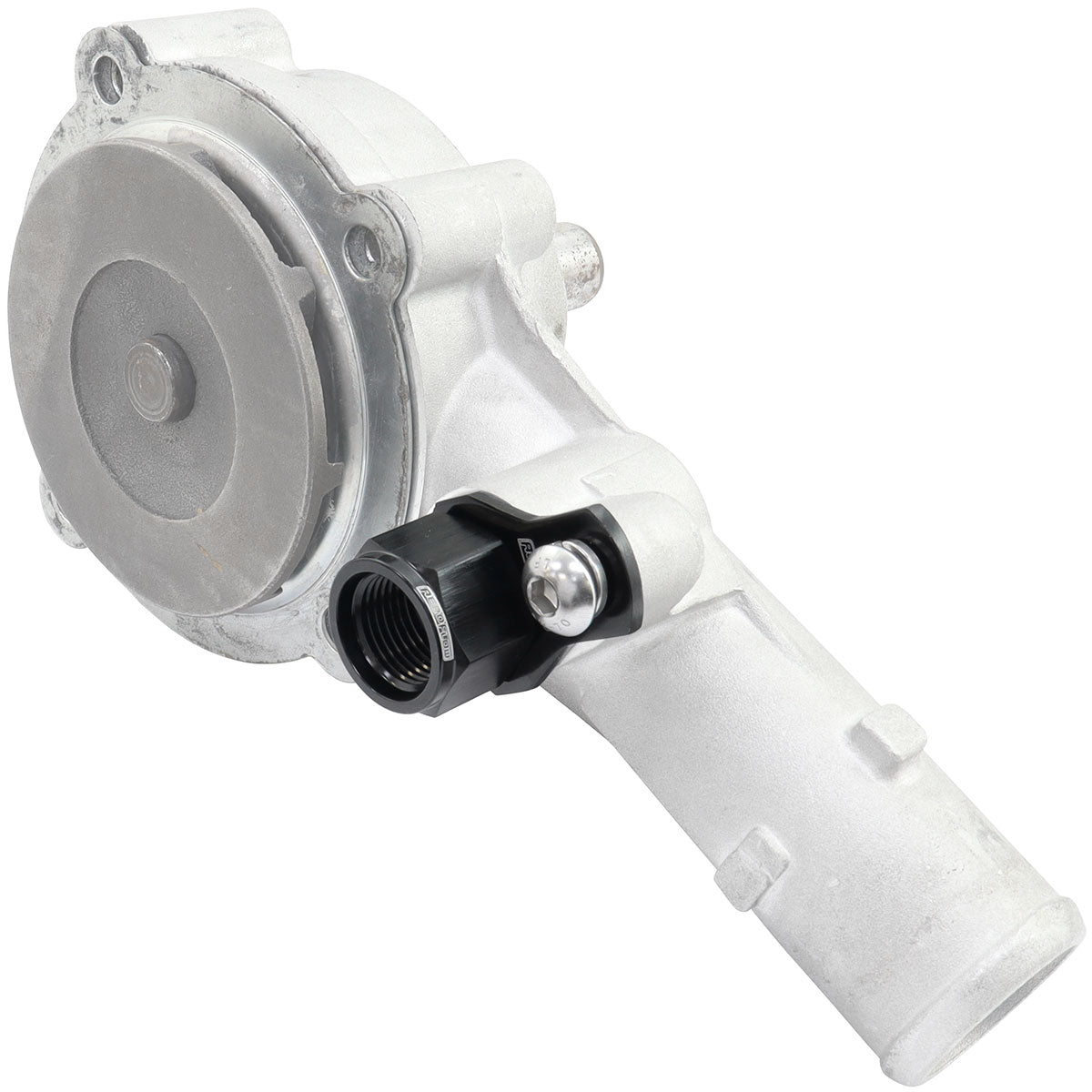 FORD BARRA THERMOSTAT -8ORB   PRESS IN ADAPTER FITTING HEATETURBO Aeroflow - AF 64-4042BLK