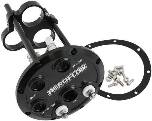 LOW PROFILE TRIPLE PUMP HANGERFUEL 450 525lph BLACK BILLET