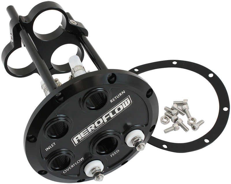 LOW PROFILE TRIPLE PUMP HANGERFUEL 450 525lph BLACK BILLET