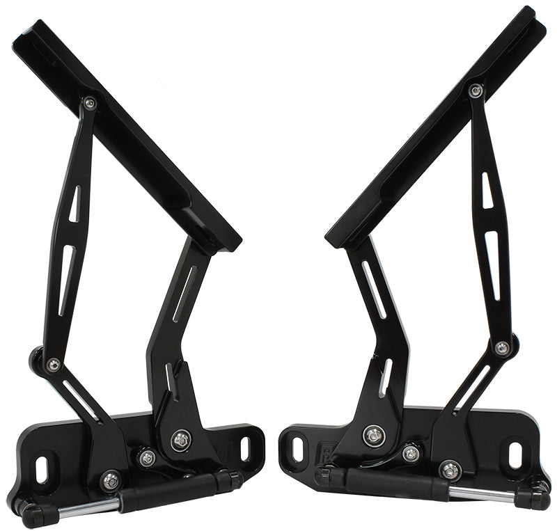 BILLET BONNET HINGE KIT BLACK HQ-WB HOLDEN, LH-UC TORANA new