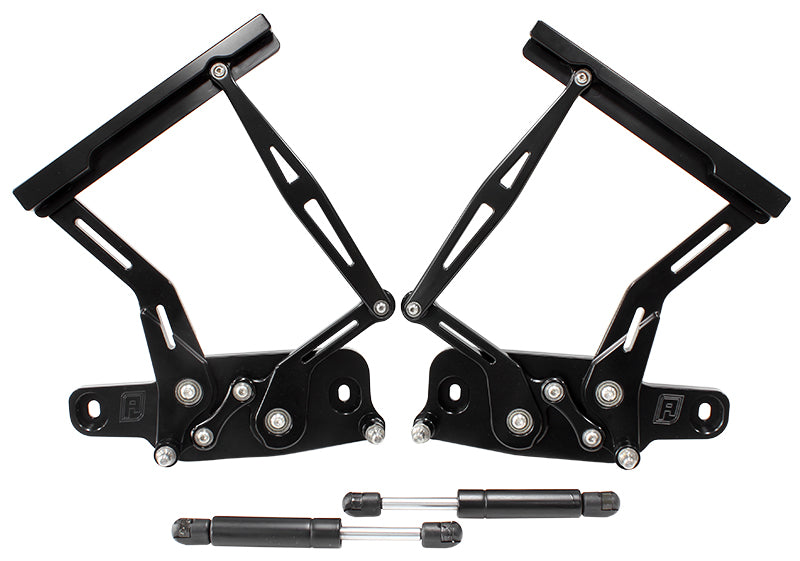 BILLET BONNET HINGE KIT BLACK LC - LJ - HOLDEN TORANA