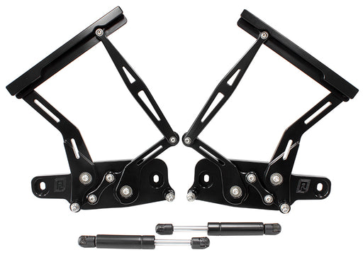 BILLET BONNET HINGE KIT BLACK LC - LJ - HOLDEN TORANA