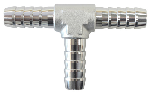 ALUMINIUM T - PIECE 3MM / 1/8"SILVER TEE VACUUM SILICONE HOS