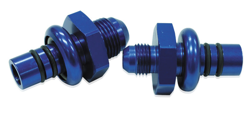 FORD EFI REGULATOR ADAPTER    -6AN WITH .435" SHANK BLUE