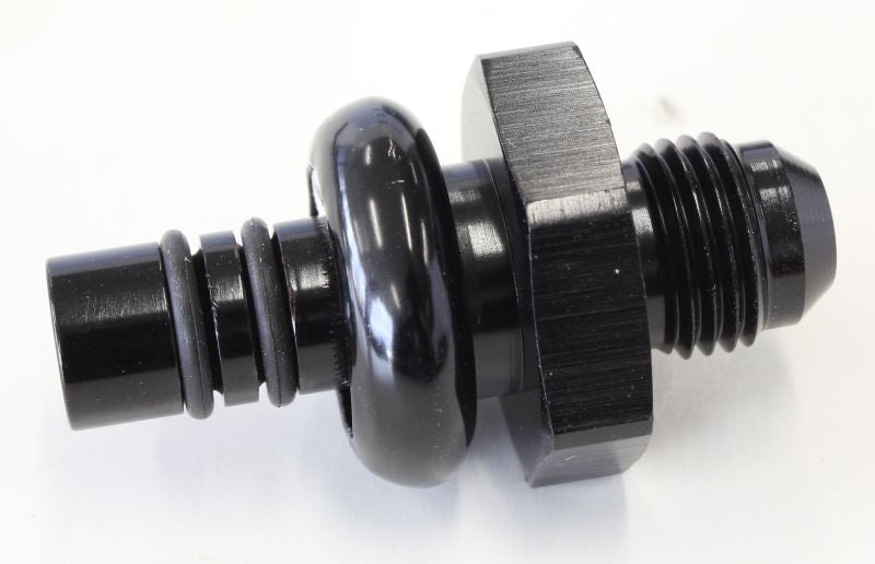 FORD EFI REGULATOR ADAPTER    -6AN WITH .435" SHANK BLACK