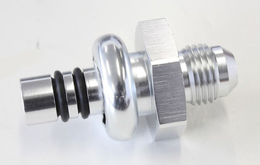 FORD EFI REGULATOR ADAPTER    -6AN WITH .435" SHANK SILVER